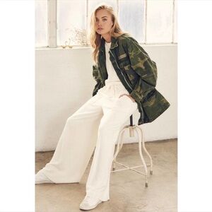 free people sieze the day green camo jacket